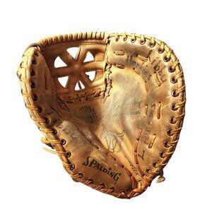 Spalding 42-465 Vintage First Baseman Glove Right Hand Thrower 12.5in Tan